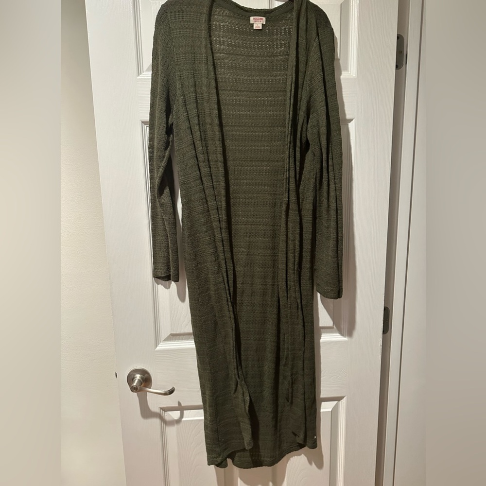 Mossimo Green Cardigan